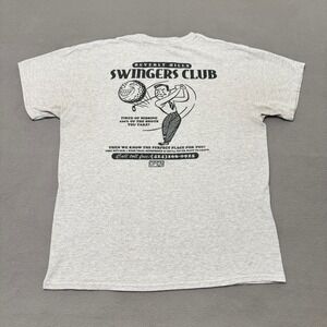 Open 925 T Shirt Men Large Gray Beverly Hills Swingers Club Golf Graphic Cotton